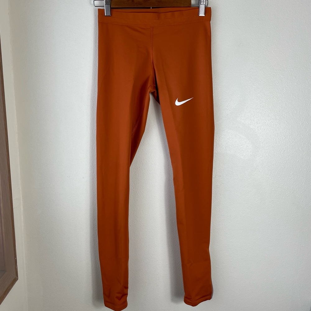 Nike Dri-Fit Burnt Orange Workout Leggings